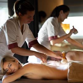 massaggio di coppia in private spa nel Resort