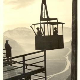 foto storica prime funivie europa zambana fai della pagnella